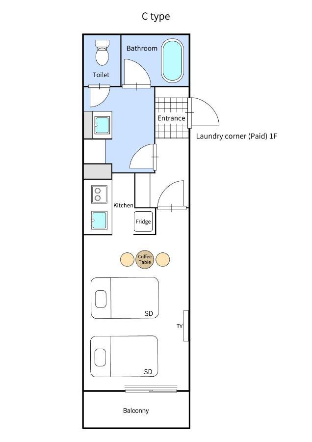 Rela Higashimatsudo Aparthotel Buitenkant foto